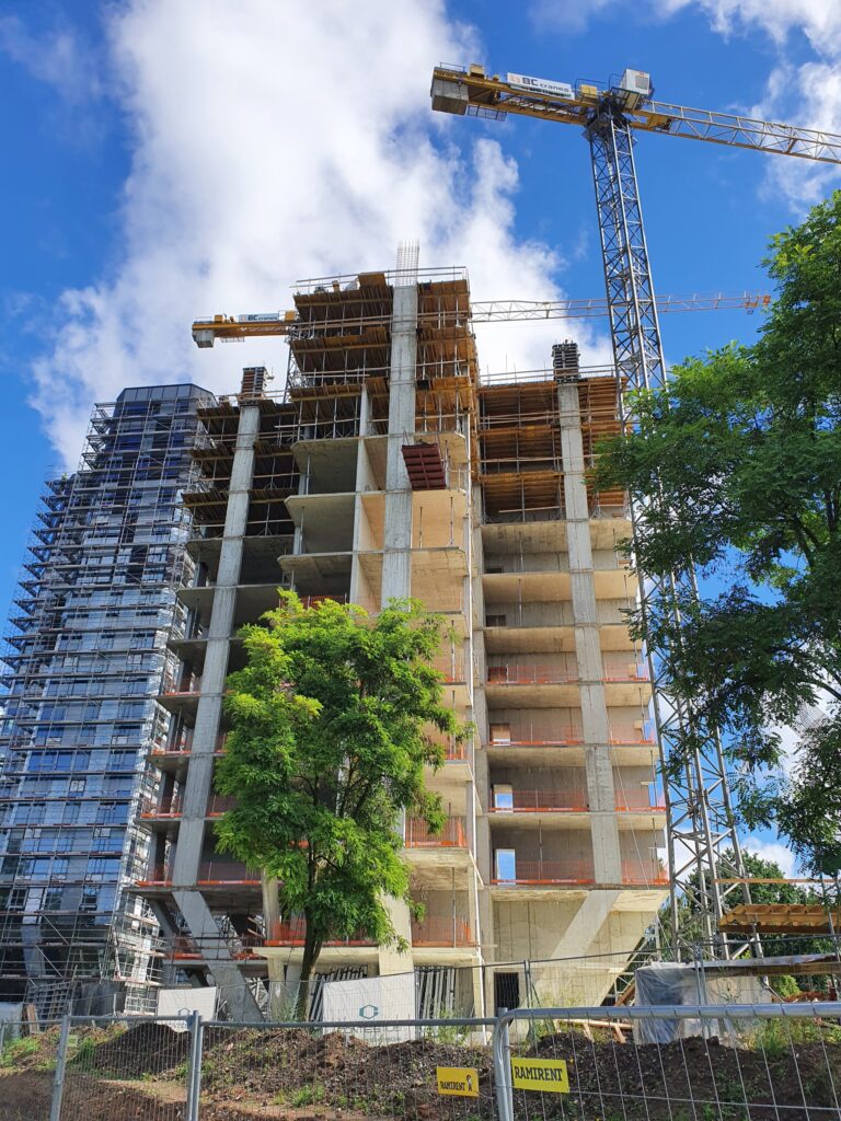 Kaunorama 1 etapas (A ir B namas) (A. Juozapavičiaus pr. 139A) - Multi apartment - construction photos