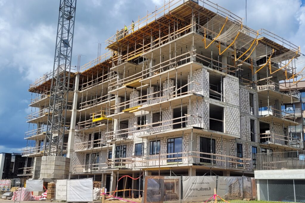 Altum 2 etapas (Karaliaučiaus g. 1) - Daudzdzīvokļu nams - būvdarbu attēli