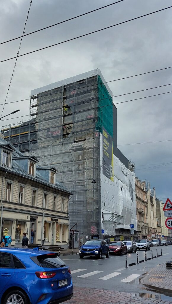 Jaunā Rīgas Teātra ēkas pārbūve (Lāčplēša iela 25) - Cultural center - construction photos