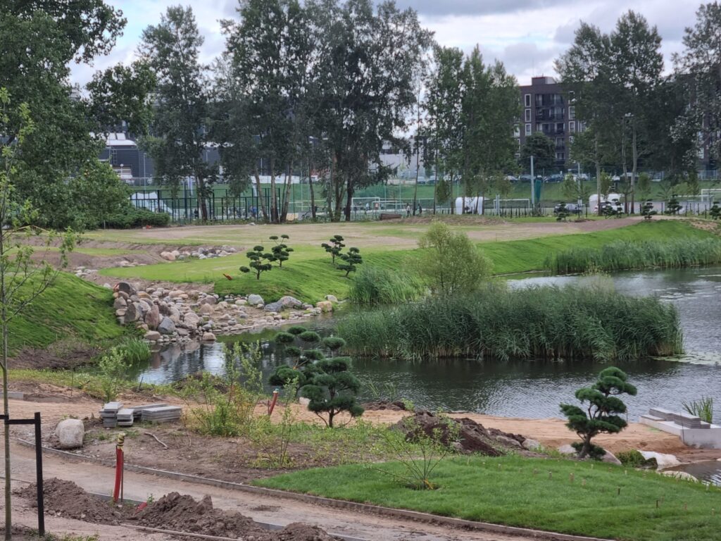 Japoniškas sodas "Taku-Soku-En" (Linkmenų g. 2A) - Park - construction photos