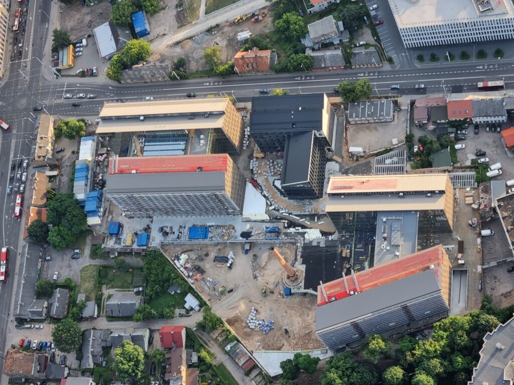 Cyber City 1 etapas (Švitrigailos g. 32) - Office center - construction photos