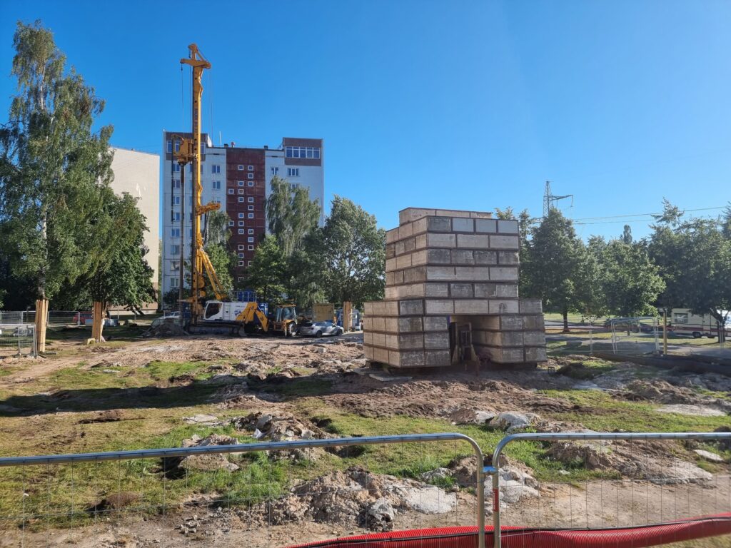 Mežciema mājas (Sergeja Eizenšteina iela 47a) - Daugiabutis - statybų nuotraukos