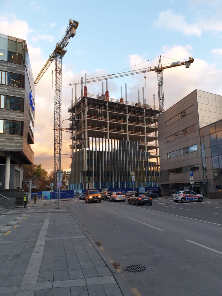 FLOW (Lvovo g. 21A) - Office center - construction photos