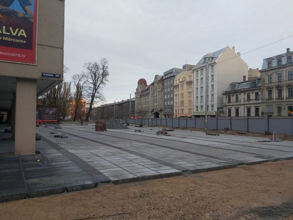 Dailes teātra skvēra labiekārtošana (Brīvības iela 75, Šarlotes iela 5) - Square - construction photos