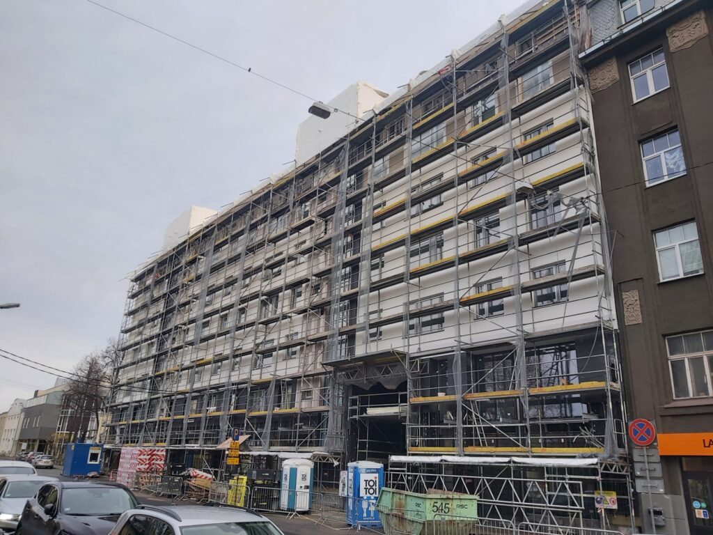 Lumi mājas - Tērbatas 72 (Tērbatas iela 72) - Daugiabutis - statybų nuotraukos