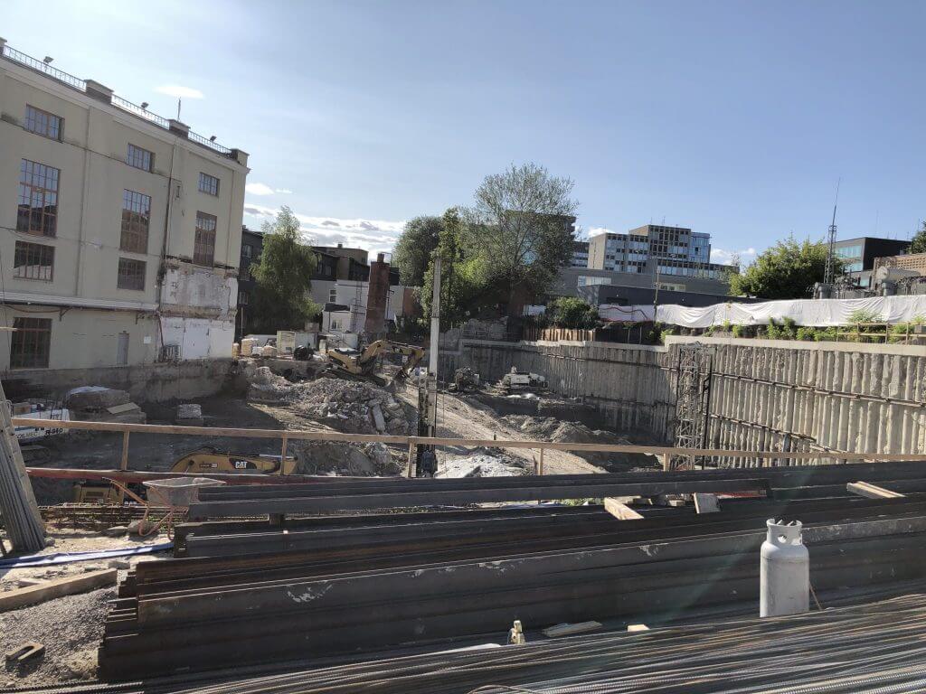 AMPÉRA (Rinktinės g. 2) - Daudzdzīvokļu nams, Biroju centrs - būvdarbu attēli