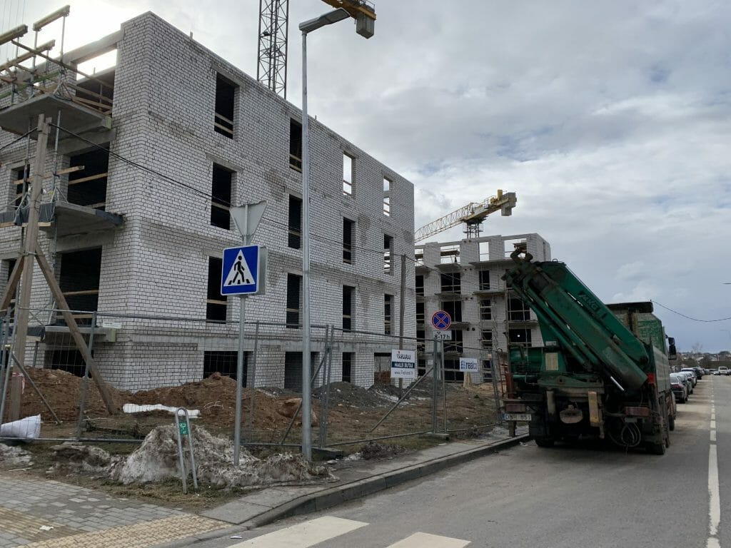 7 vakarai (Budiniškių g. 6, 8) - Multi apartment - construction photos