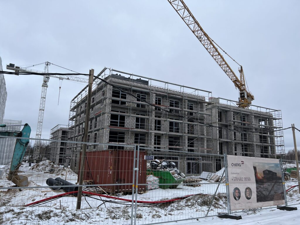 Vyšnios 1 etapas (Karaliaučiaus g. 25, 27) - Multi apartment - construction photos