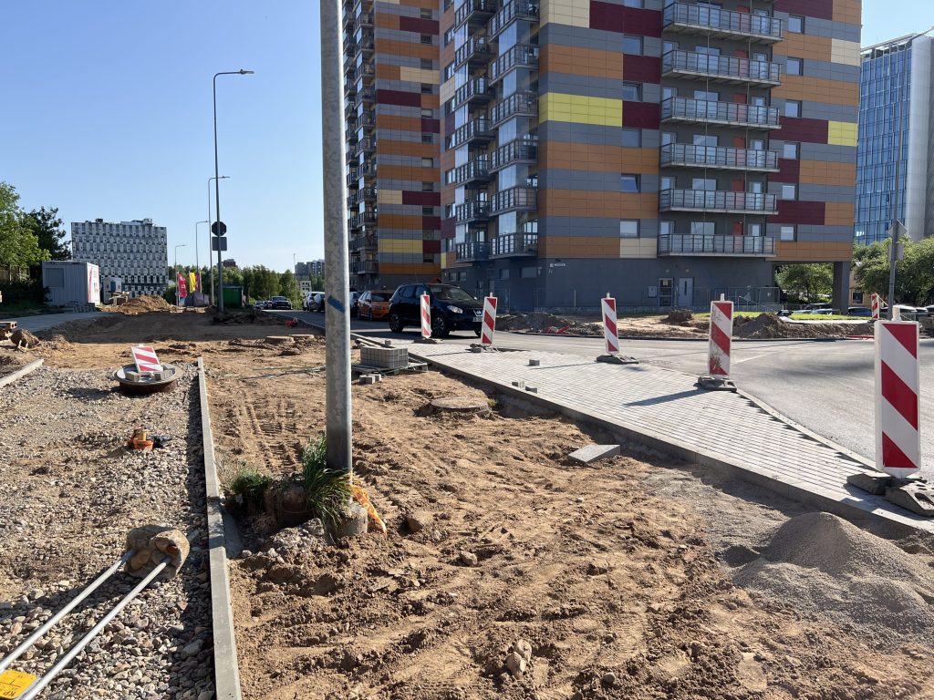 Viršilų g. nuo V. Lingio g. iki Justiniškių g. (Viršilų g.) - Bike path, Street - construction photos