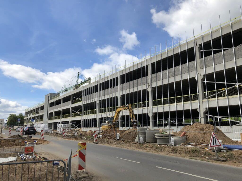 VNO daugiaaukštė stovėjimo aikštelė P4 (Rodūnios kel.) - Parking facility - construction photos