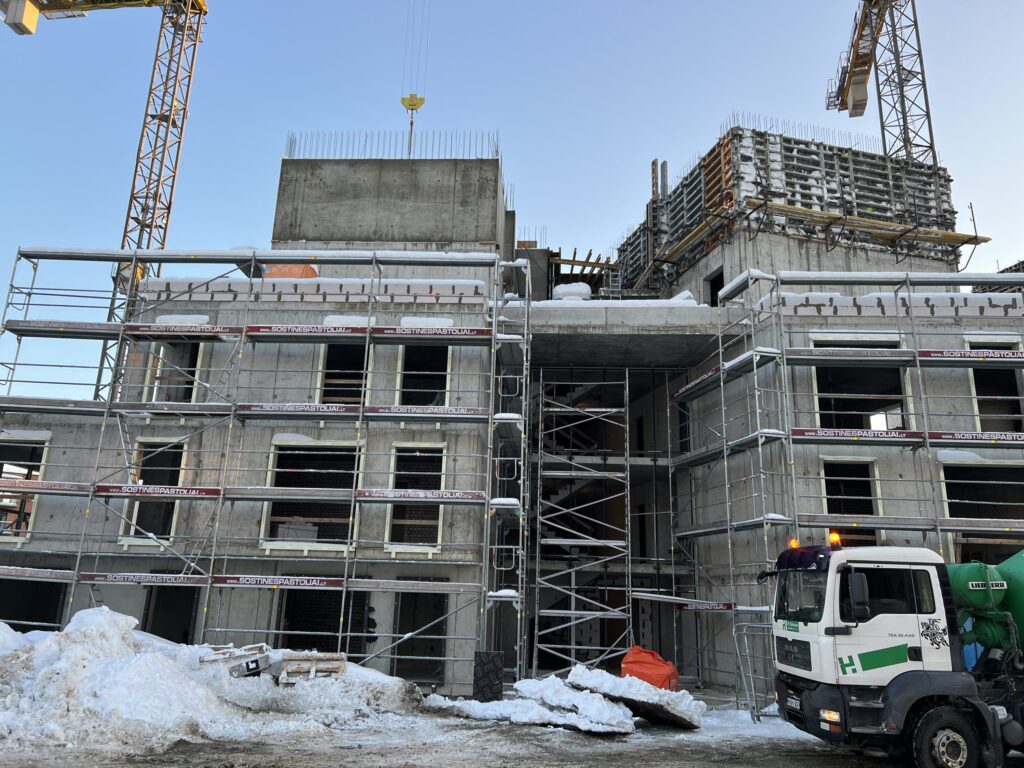 Žvėryno City (Paribio g. 12) - Multi apartment - construction photos