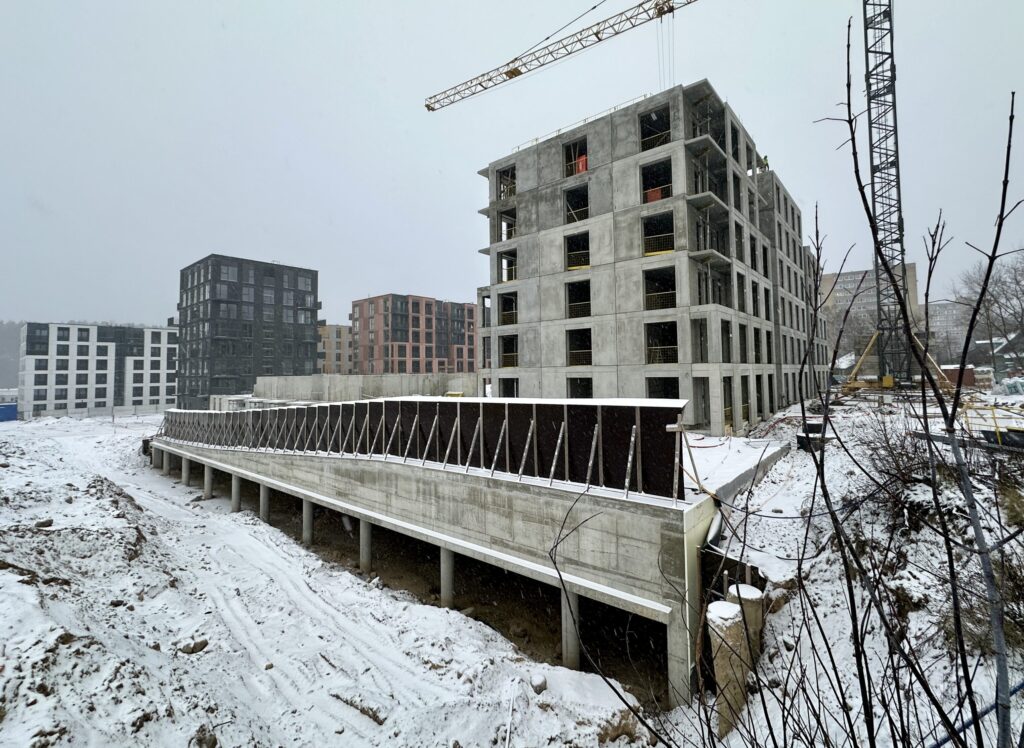 Vilnelės skverai 2 etapas (Manufaktūrų g. 7) - Multi apartment - construction photos