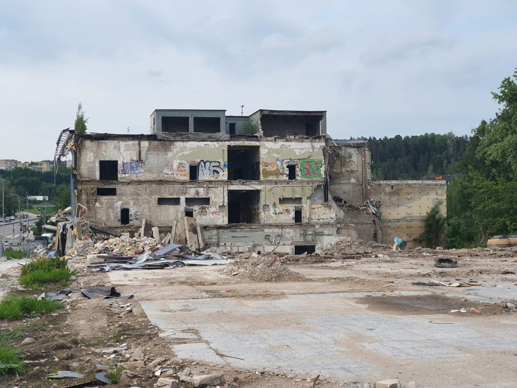 Remarco 1 etapas (Drujos g. 2) - Food store, Office center - construction photos