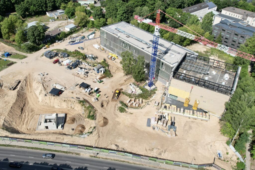 LMTA miestelis 1 etapas (Teatro ir kino fakultetas, Mažasis salių blokas) (Olandų g. 21A) - Higher education - construction photos