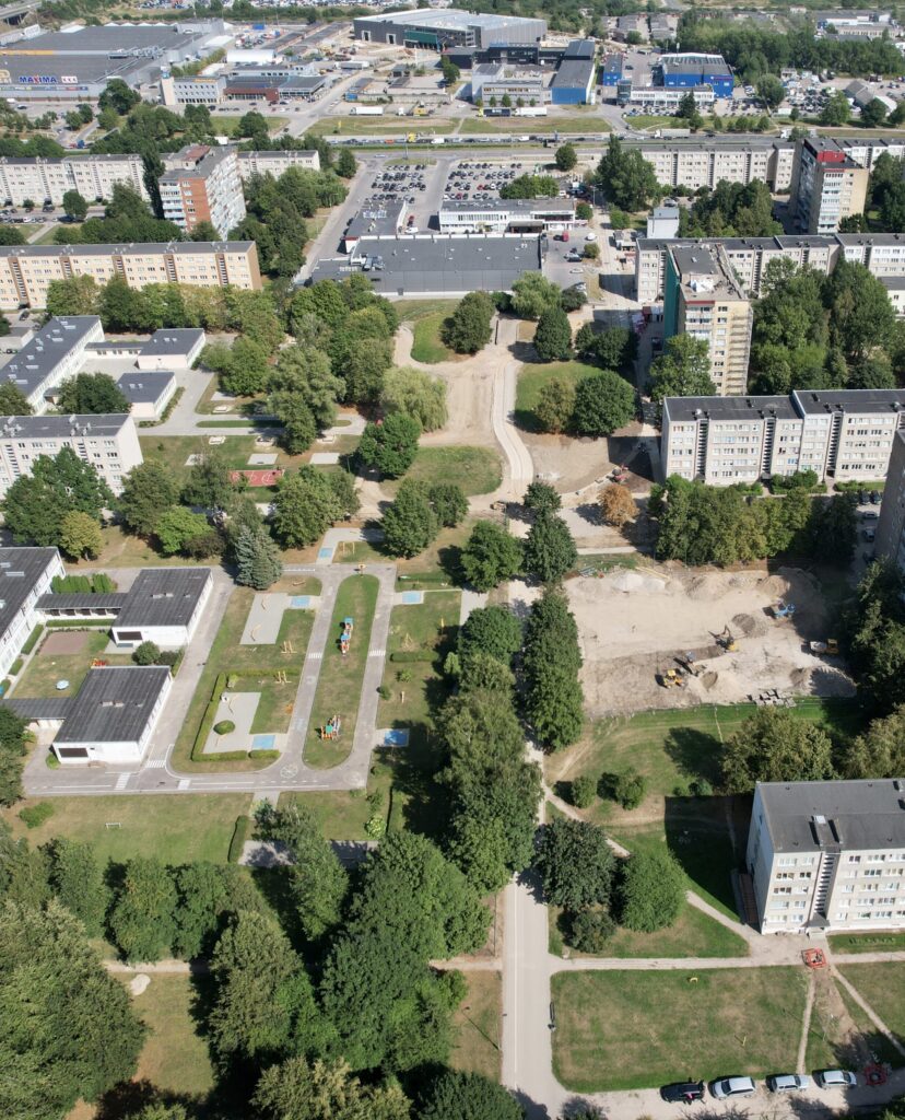 Neringos skveras (Šilutės pl.) - Square - construction photos