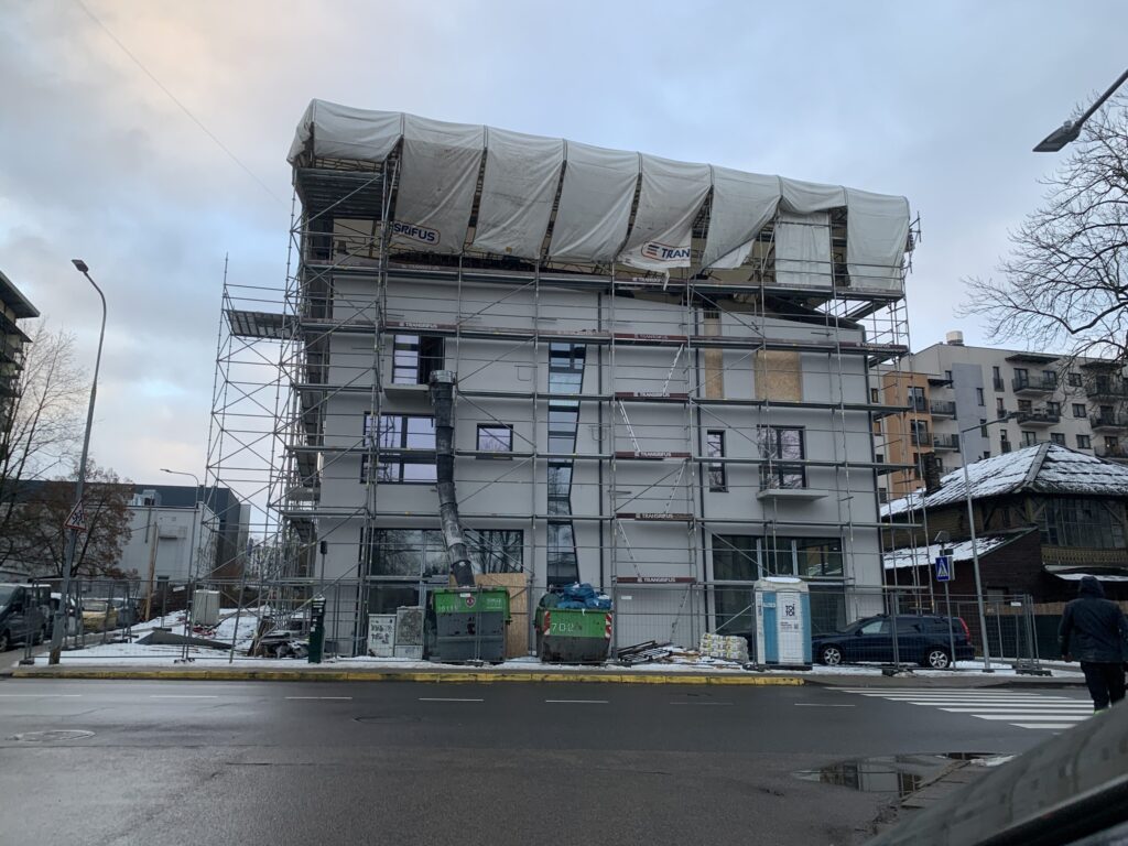 Vingio apartamentai (S. Konarskio g. 6A) - Daugiabutis - statybų nuotraukos