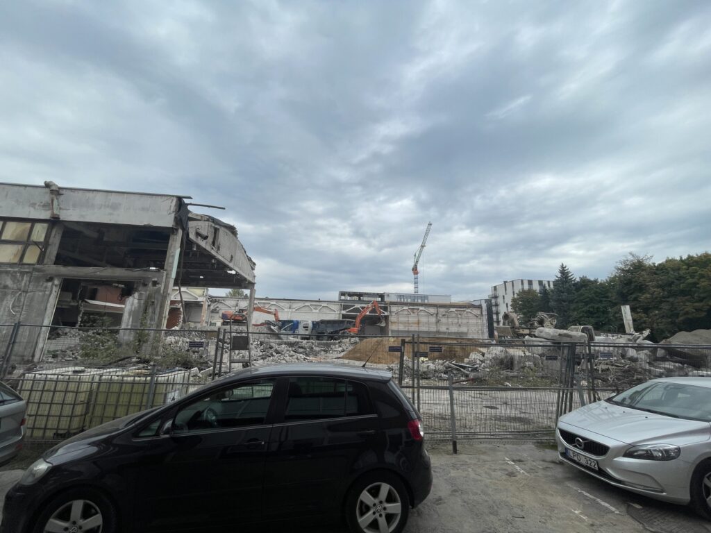 Moods (Riterių g. 16) - Viesnīca, Daudzdzīvokļu nams - būvdarbu attēli