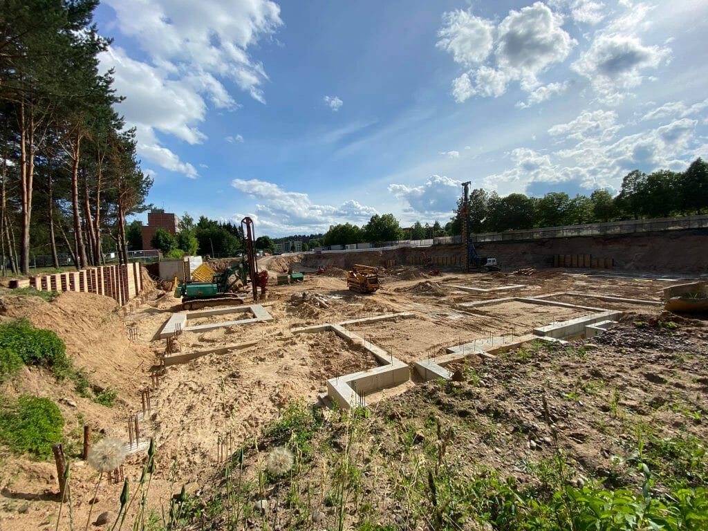 Jomanto parkas 1-2 etapai (Baltupio g. 61A) - Multi apartment - construction photos