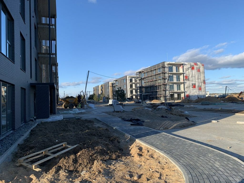 Naujosios Santariškės 2 etapas (Daujoto g. 12, 14, 16, 18, 20) - Multi apartment - construction photos