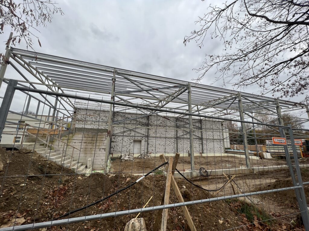 Vilijos darželio sporto salė (Taikos g. 15) - Sports arena - construction photos