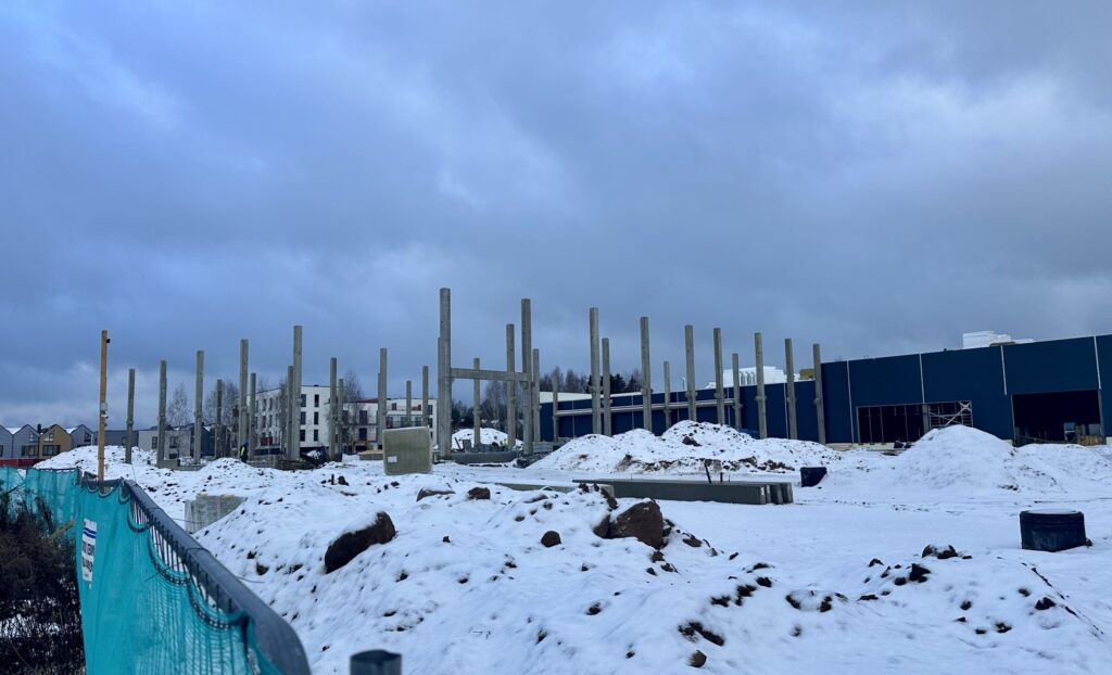 Estų g. 1 (Estų g. 1) - Baseins, Tirdzniecības centrs, Sporta būve - būvdarbu attēli