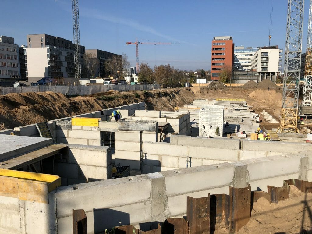 K17 (Kernavės g. 15, 17) - Multi apartment - construction photos