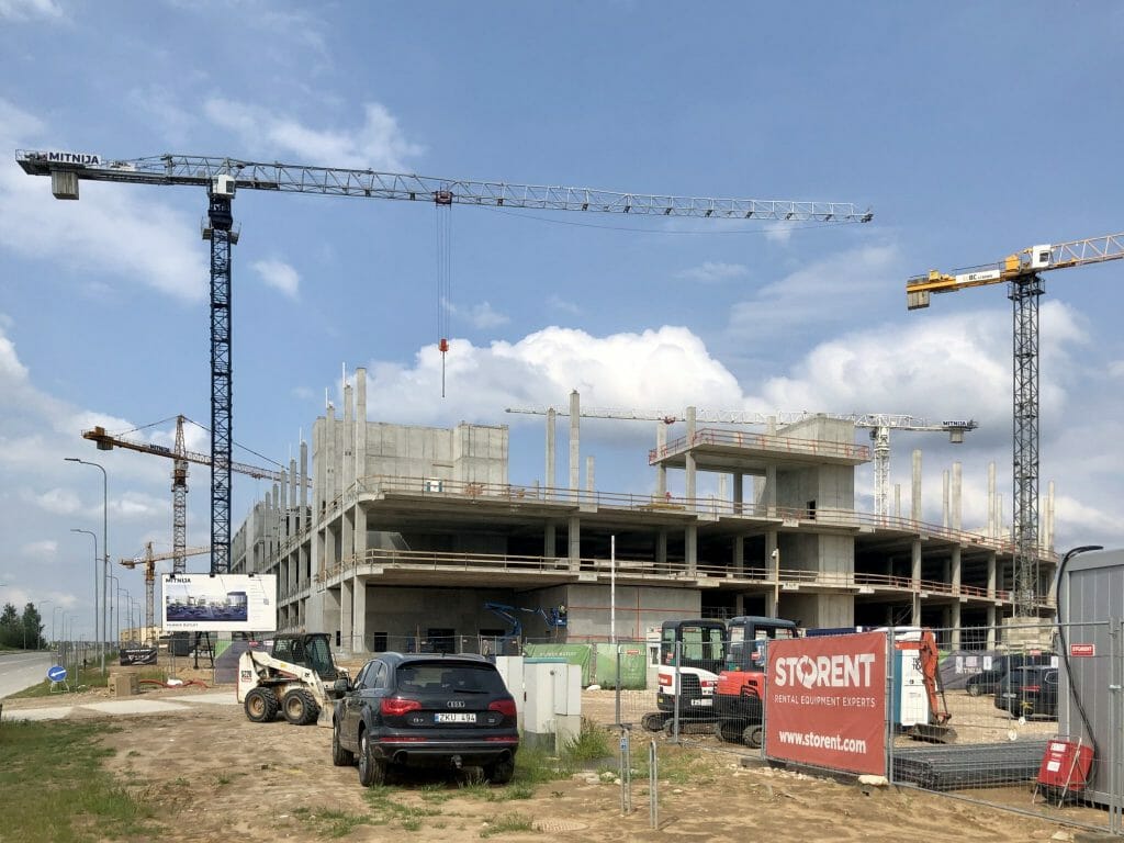 Vilnius OUTLET (Vytauto Pociūno g. 8) - Shopping center - construction photos
