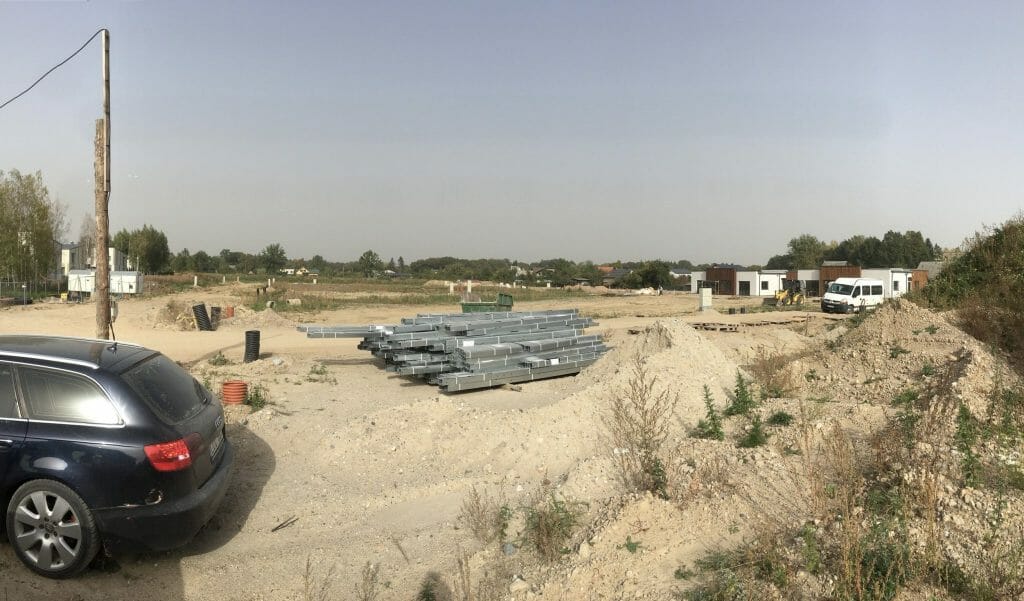 Vynuogyno namai (Varžupio g. 33A, 33B) - Row housing - construction photos