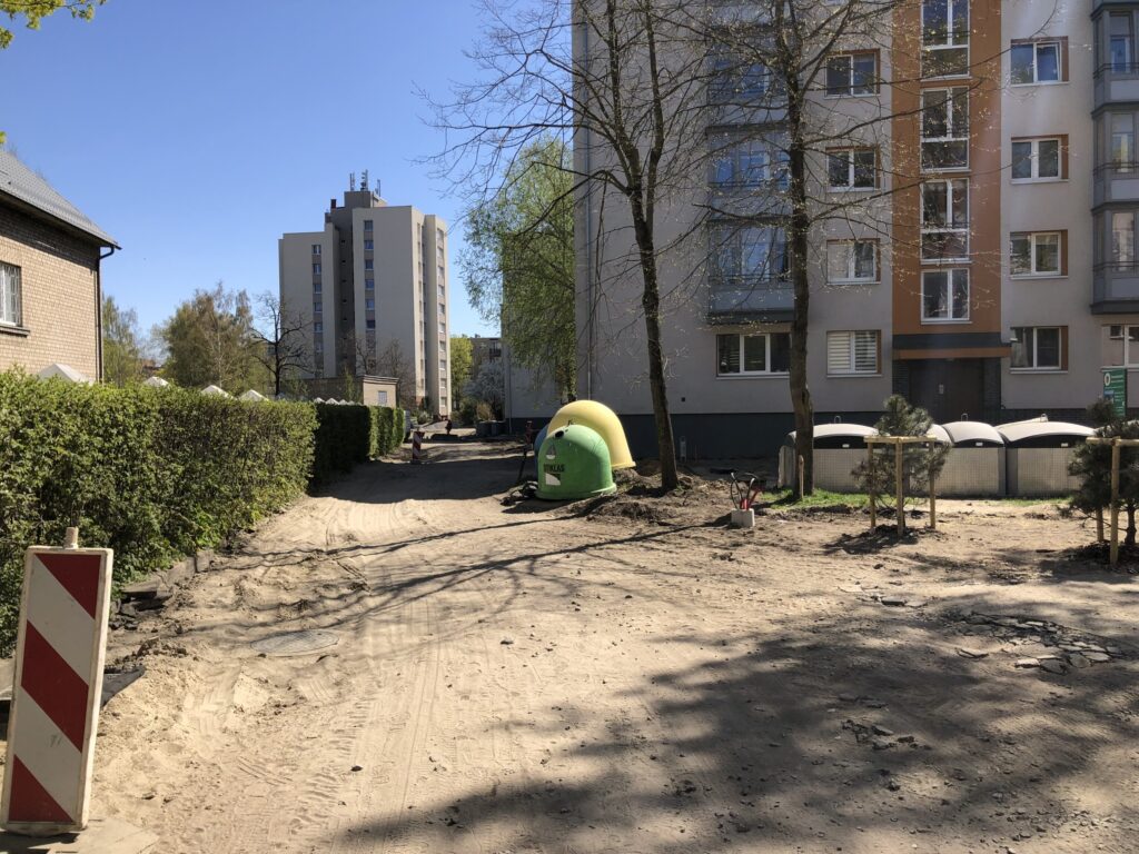Rumpiškių kvartalas (III teritorija) (Taikos pr.,Rumpiškės g., Sausio 15-osios g.) - Pedestrian path - construction photos
