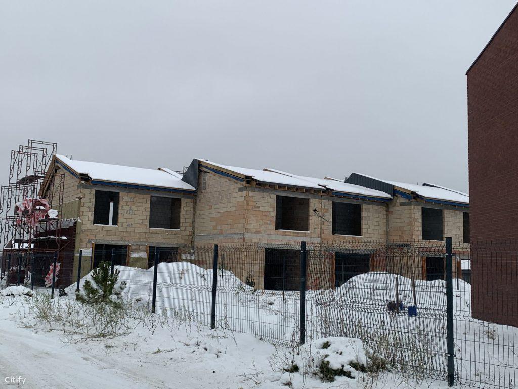 Bachmano Žemė (Vėluvos g. 1, 2, 3, 4 - 47, Eitkūnų g. 6, 6A, 8, 8A - 30, 30A, Tolminkiemio g. 1, 2, 3, 4 - 69) - Privātmāju kopienas, Rindu mājas - būvdarbu attēli