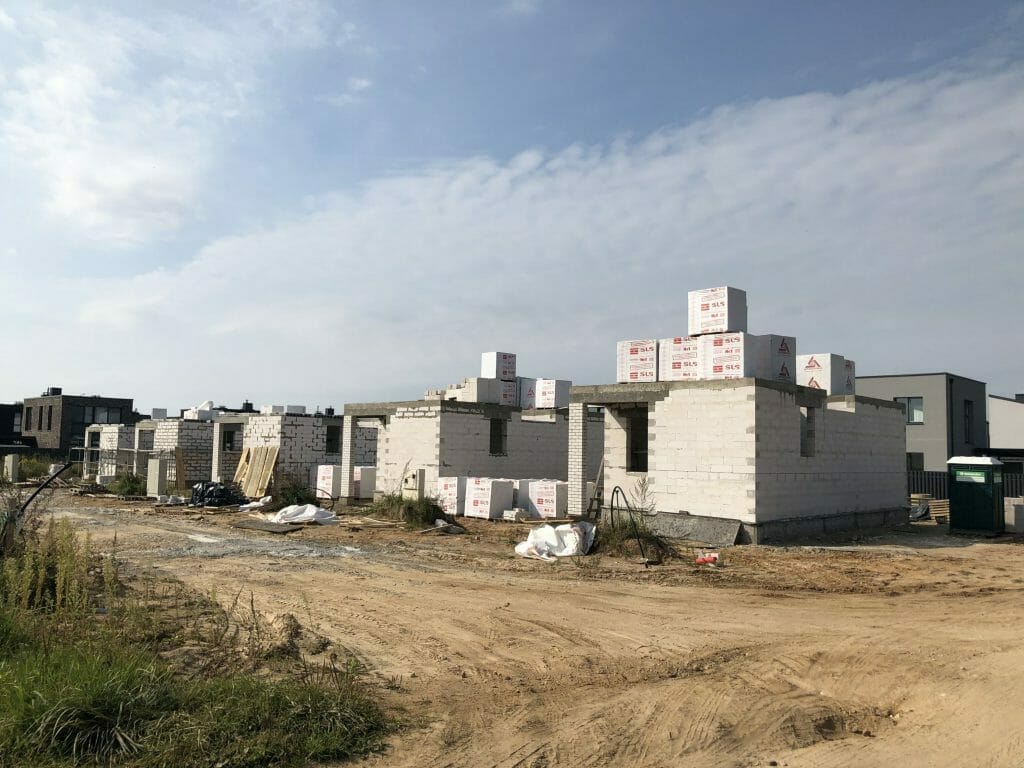 Girdavos g. 20, 22, 24, 26, 28 (Girdavos g. 20, 22, 24, 26, 28) - Private house community - construction photos