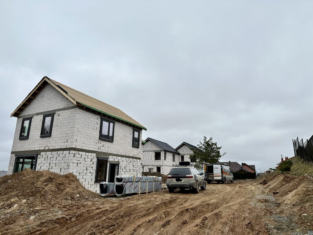 Nakvišų g. 25, 27, 29 (Nakvišų g. 25, 27, 29) - Row housing - construction photos