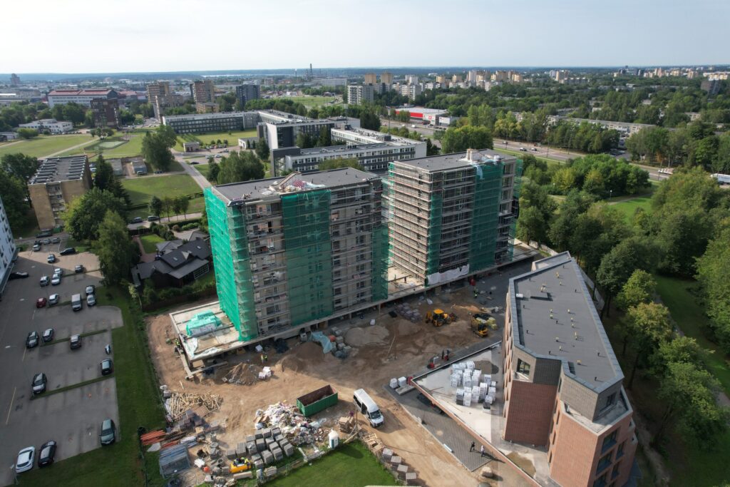 Krėvės 80 2 etapas (V. Krėvės pr. 80F) - Multi apartment - construction photos