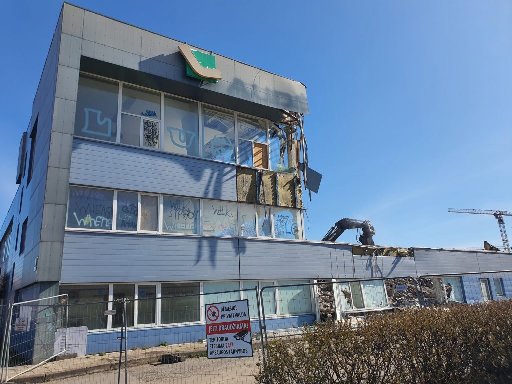 Remarco 1 etapas (Drujos g. 2) - Food store, Office center - construction photos