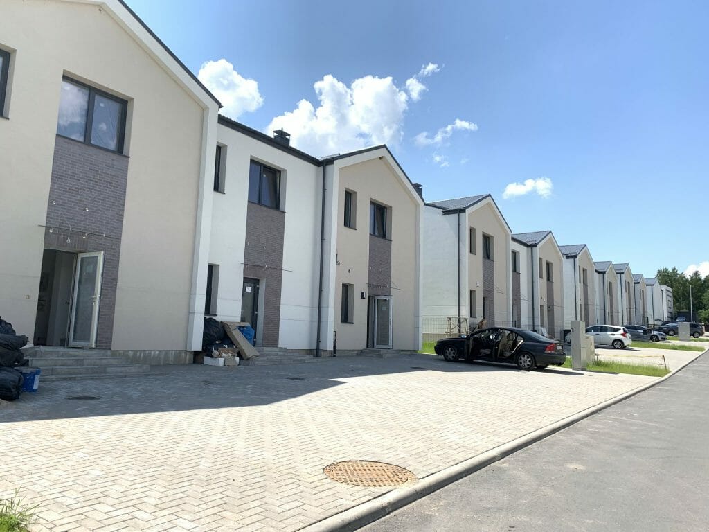 Pavilnio namai (P. P. Būčio g. 1, 2, 4, 5, 6, 7, 8, 9, 10, 11, 12, 13, 14, 16) - Row housing - construction photos