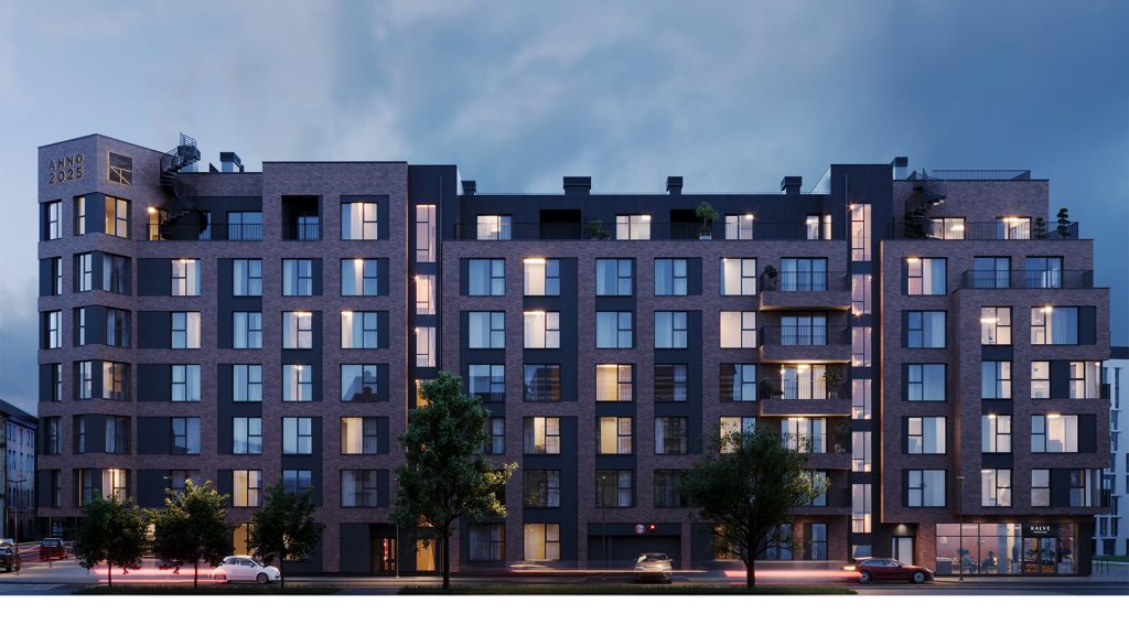 Tērbatas dārzs - 1. kārta - Tērbatas iela 78A (Tērbatas iela 78A) - Daudzdzīvokļu nams - vizualizācija