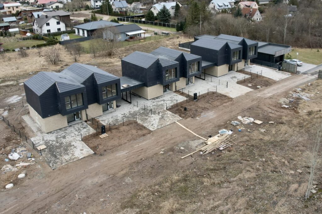 KATILIŠKIO (M. Katiliškio g. 9,11,13) - Row housing - construction photos