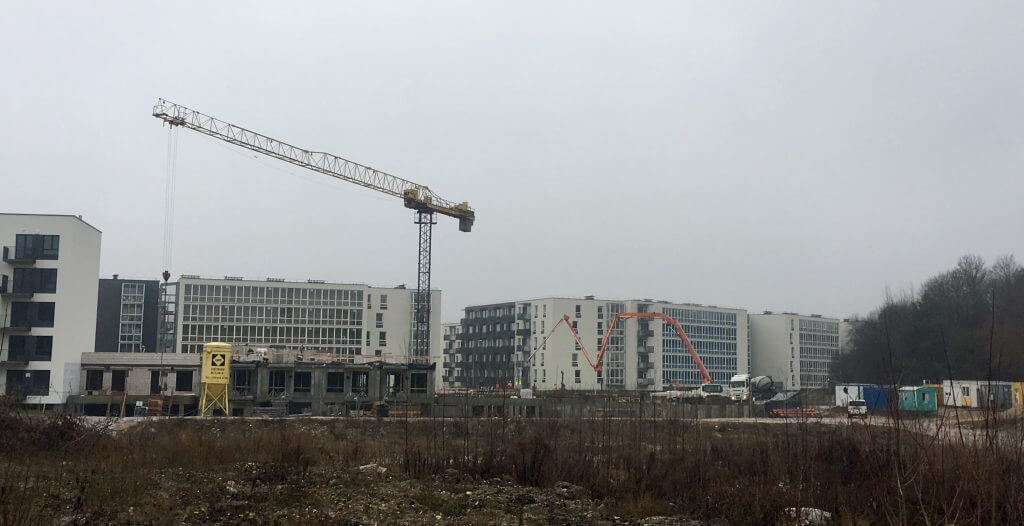 Ozo kvartetas (Jurgio Lebedžio g. 9) - Multi apartment - construction photos