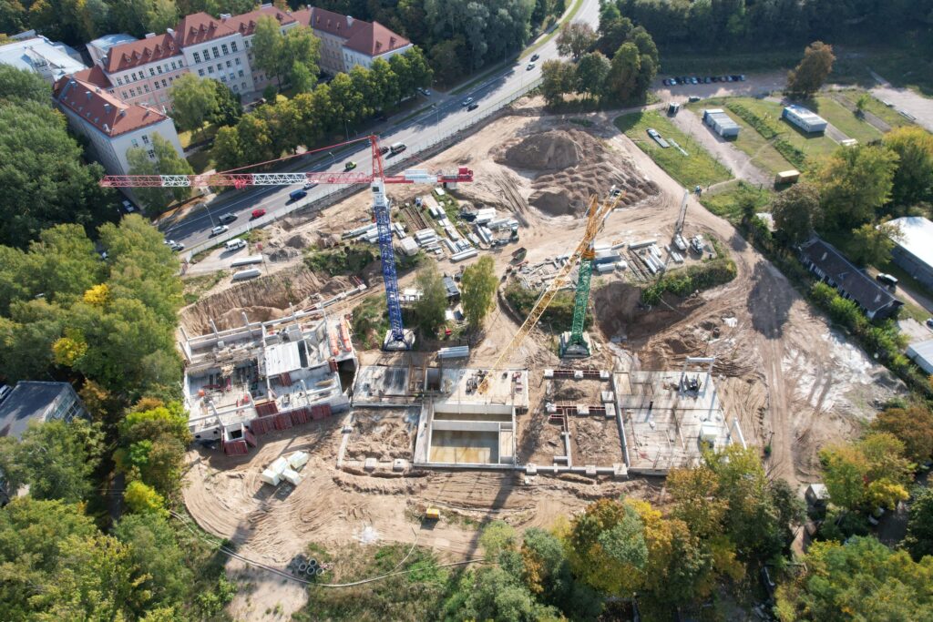 LMTA miestelis 1 etapas (Teatro ir kino fakultetas, Mažasis salių blokas) (Olandų g. 21A) - Higher education - construction photos