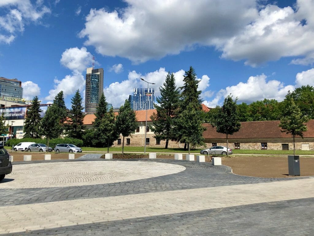 Neries dešiniosios krantinės (Upės g.) - Bike path, Sports field or court, Waterside - construction photos