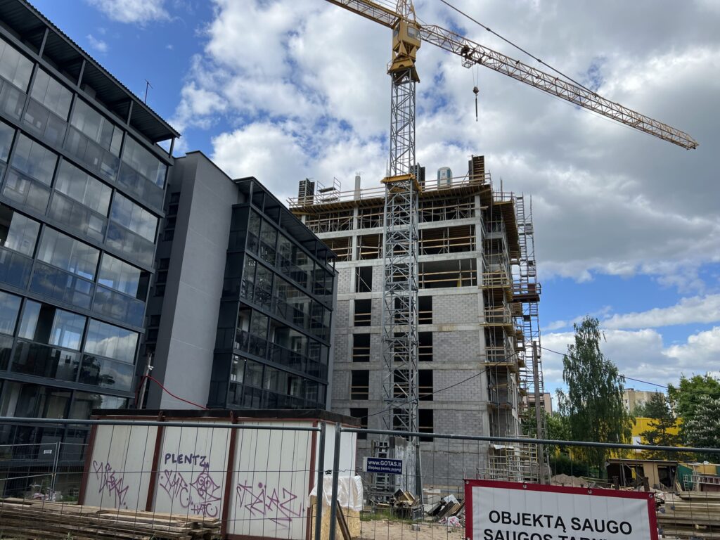 Laisvės 45A (Laisvės pr. 45A) - Multi apartment - construction photos