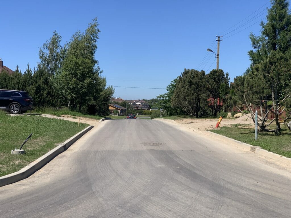 Tauralaukio gyvenvietės gatvės (Vėjo g., Virkučių g., Uosių g., Žvaigždžių g., Vaivorykštės g., Griaustinio g., Lietaus g., Slengių g., Arimų g., Akmenų g., Debesų g., Smėlio g.) - Street - construction photos