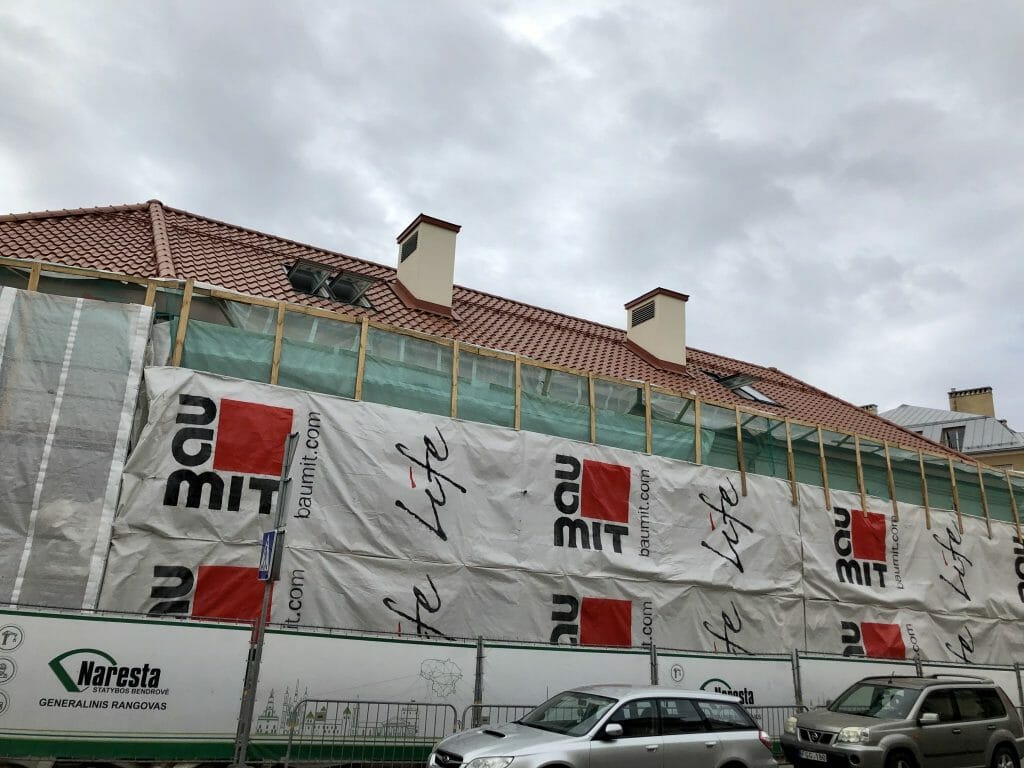 Vilniaus tarptautinės mokyklos plėtra (Rusų g. 5) - Primary and secondary education - construction photos