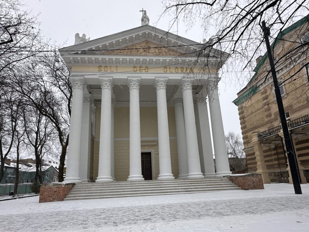 Evangelikų Reformatų bažnyčios komplekso rekonstrukcija (Pylimo g. 18) - Cultural center - construction photos