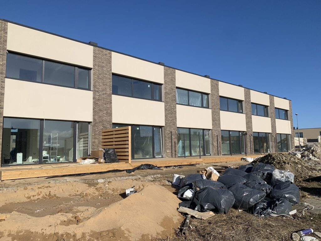 Paupiai (kotedžai) (Karališkių g. 6,10,12) - Row housing - construction photos