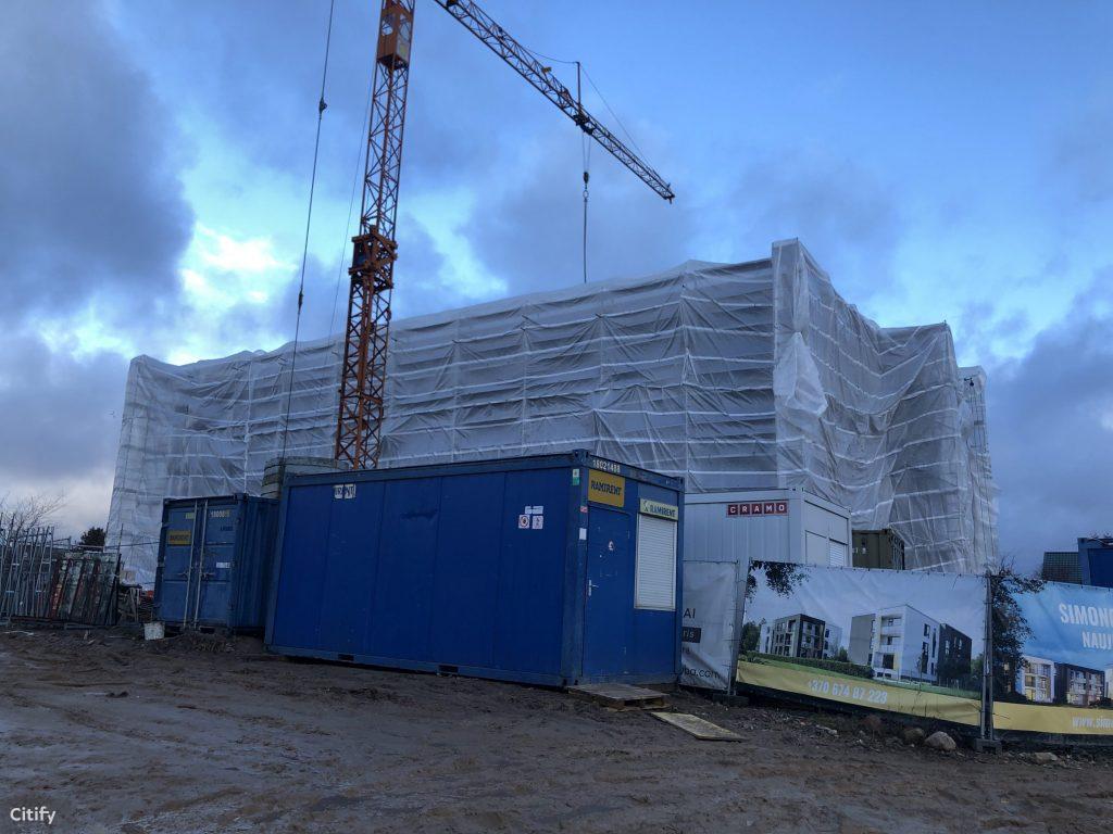 Simono namai (Simono Grunau g. 111) - Multi apartment - construction photos