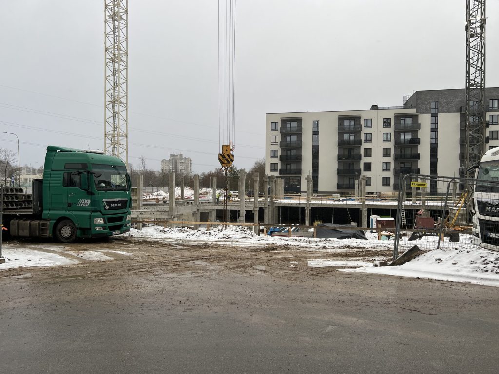 Paukščių takas 2 etapas (Ozo g. 41) - Multi apartment, Office center - construction photos