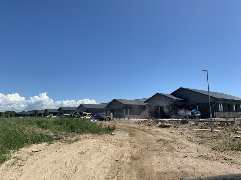 Saulės kalvos (Akacijų g. 1, 2, 3, 4, 5, 6, 7, 8, 9, 10, 11, 12, 13, 14, 15, 16, 17, 18, 19, 20, 21, Jazminų g. 1, 3, 5, 7, 9, 11, 13, 15, 17) - Private house community - construction photos