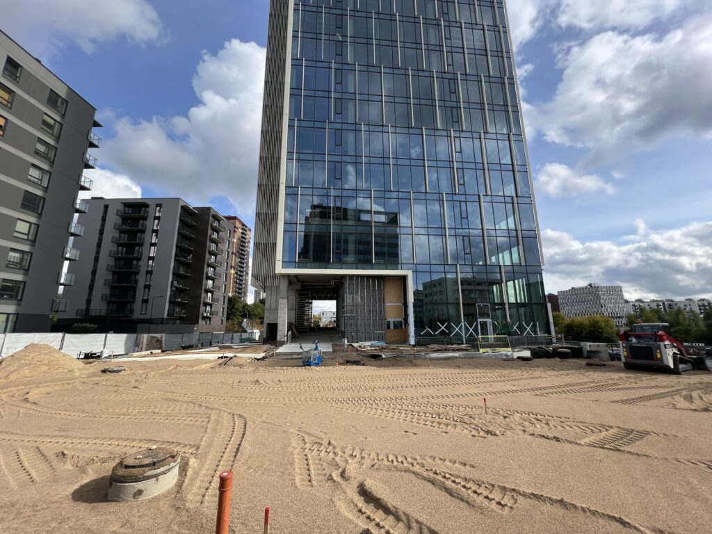 Sky Office (Spaudos g. 7) - Office center - construction photos