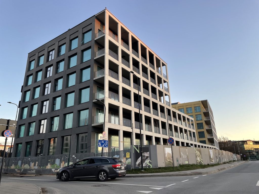 Naujasis Skansenas 6 etapas (Horizonto, Šiaurės, Saulynės, Vakario) (Linkmenų g. 13) - Multi apartment - construction photos